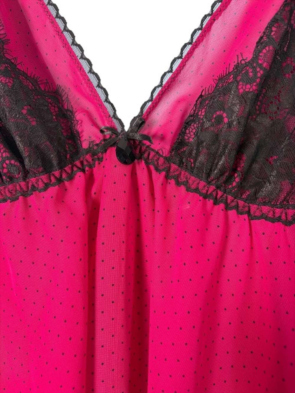 Seductivewear by Cinema & Victoria Secret Baby-dolls Pink/ Purple Women's Sz L - Picture 5 of 16